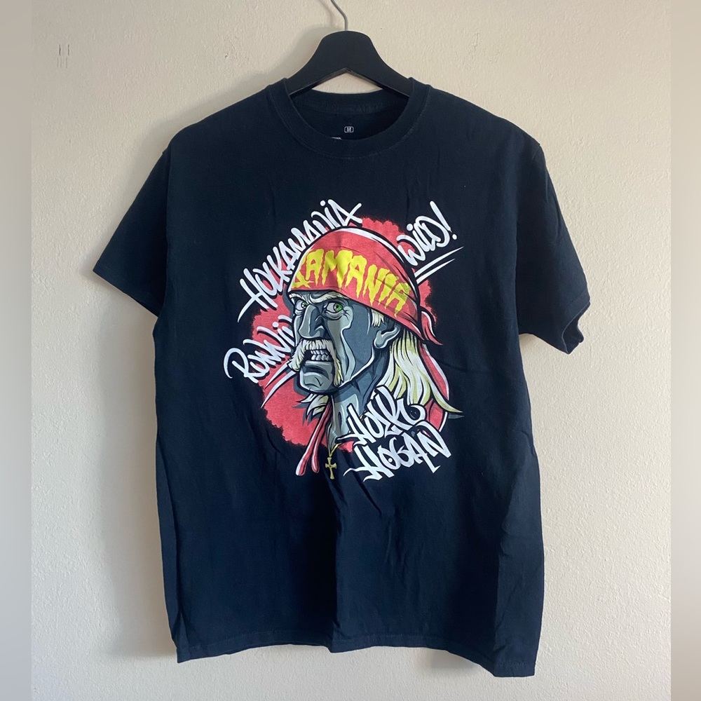 Hulk Hogan Hulkamania Graphic Tee Size M Women Men Kids